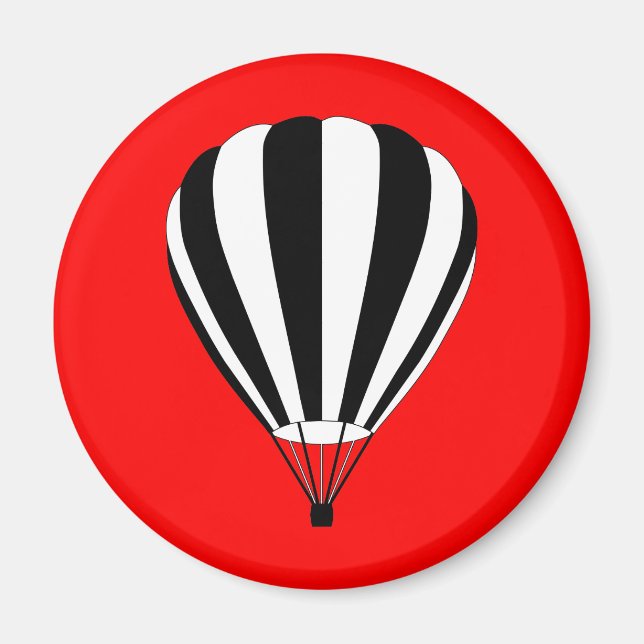 sunset fade hot air balloon magnet (Front)