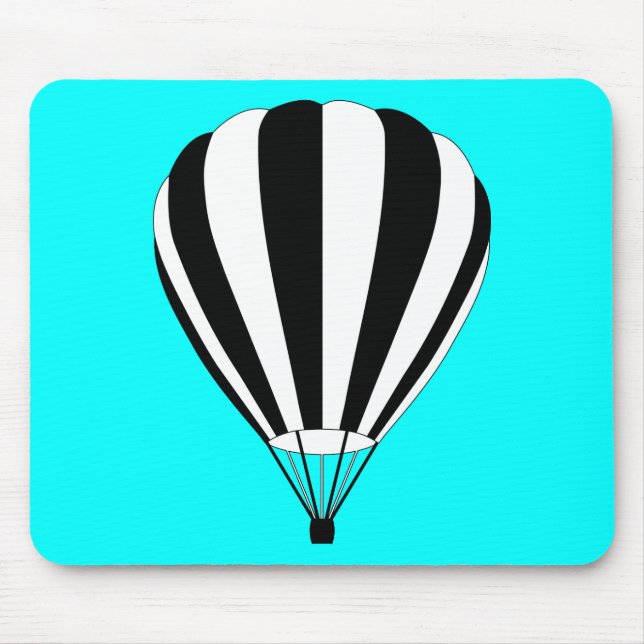 sunset fade hot air balloon mouse pad (Front)