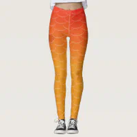 Orange shop mermaid leggings