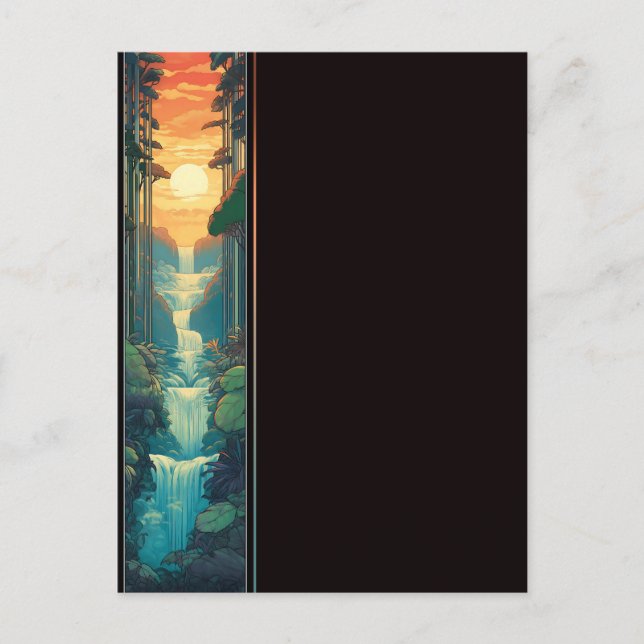 Sunset Falls Postcard (Front)