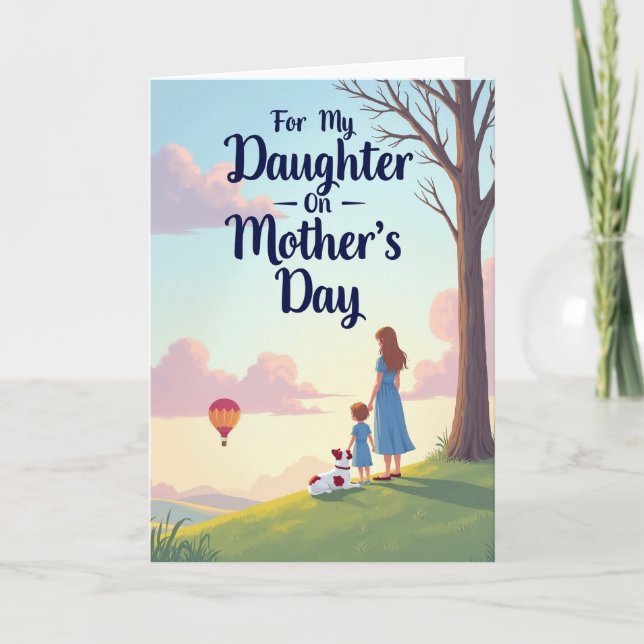 Sunset Family Mothers Day Card (Front)