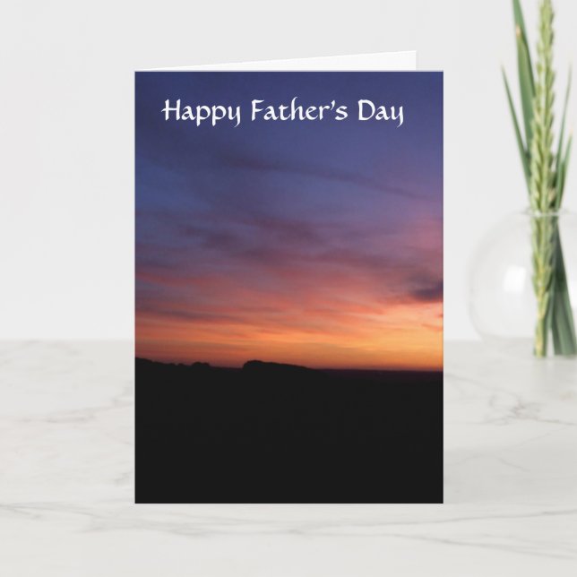 Sunset Father's Day Card (Front)