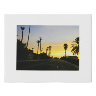 Sunset Faux Canvas Print