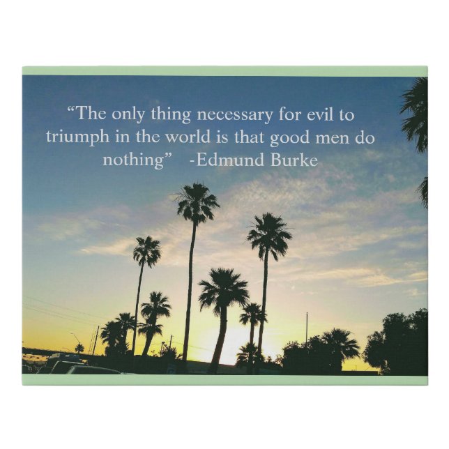 Sunset Faux Canvas Print (Front)