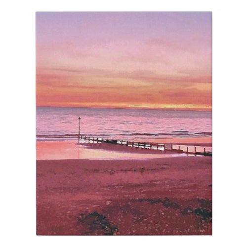 SUNSET FAUX CANVAS PRINT