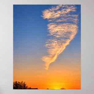 Sunset Feather Cloud 16x20 Unframed Art Print