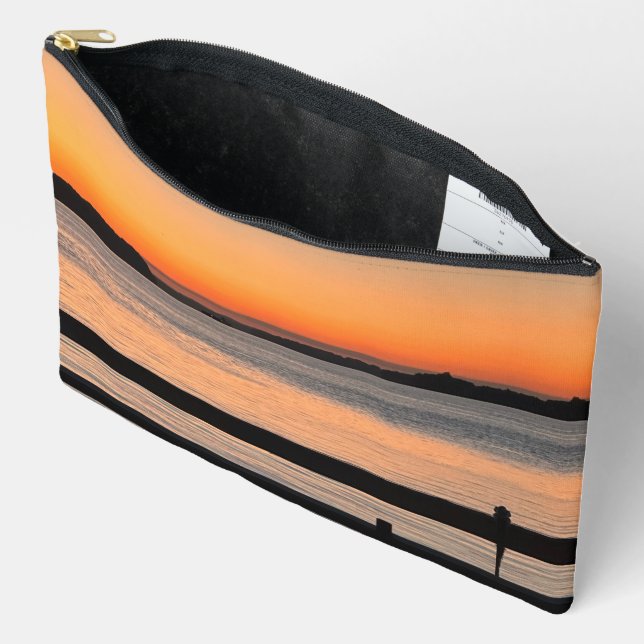 Sunset Ferry Ride  Accessory Pouch (Open)