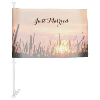 Sunset Field Car Flag