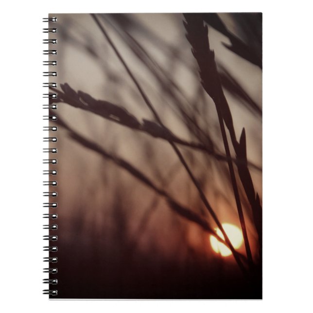 Sunset field Photo Notebook (80 Pages B&W) (Front)