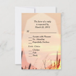 Sunset Field RSVP w Menu Choice