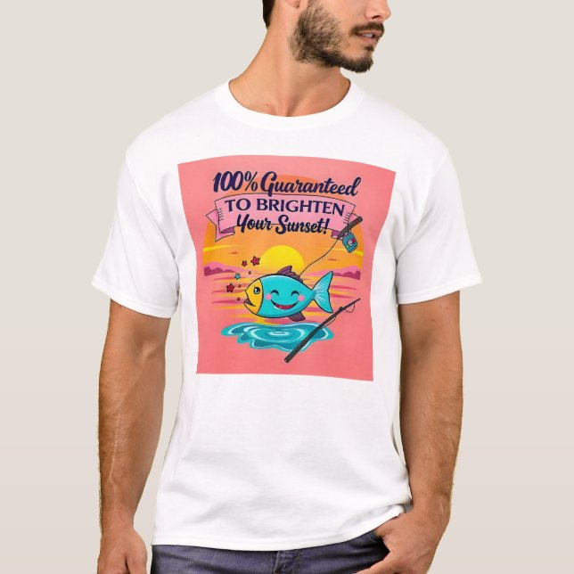 Sunset Fish Vibes T-Shirt (Front)