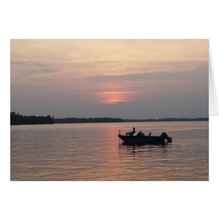 Sunset Fishing On The Lake