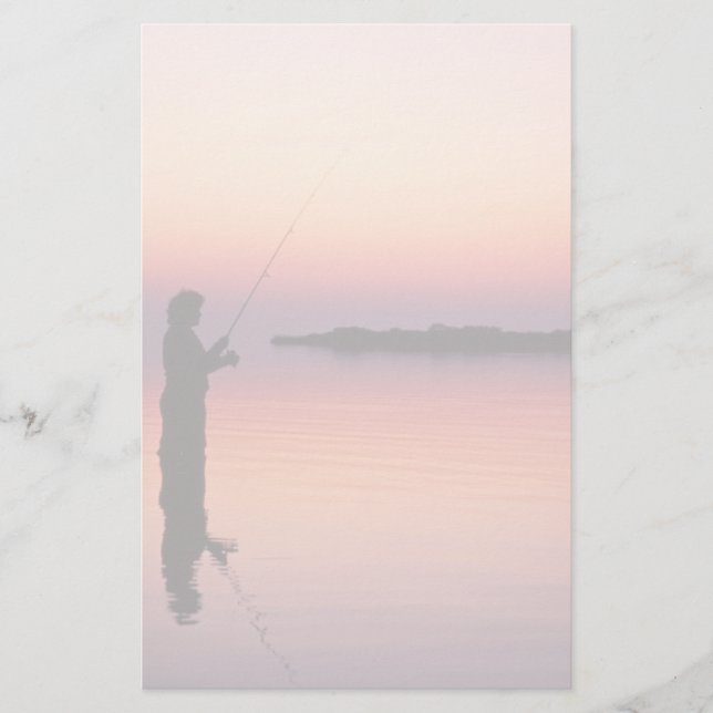 Sunset fishing stationery (Front)