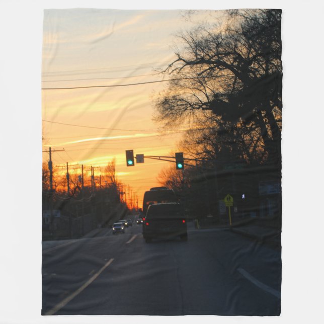 Sunset Fleece Blanket (Front)