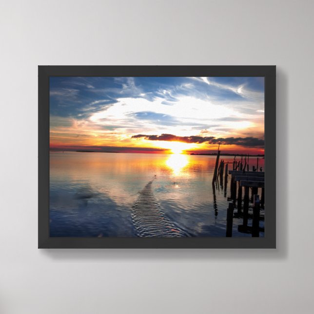 Sunset Flight Framed Art (Framed Front)