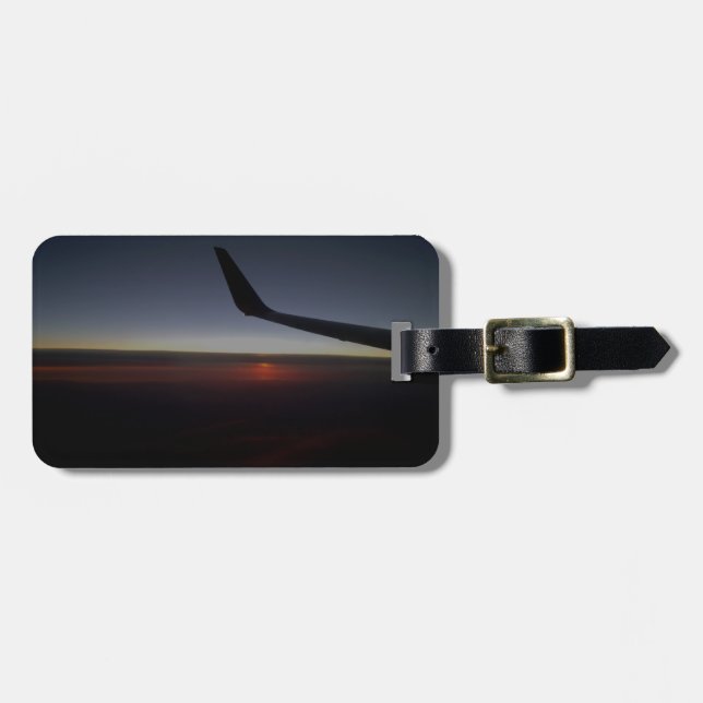 Sunset Flight Luggage Tag (Front Horizontal)