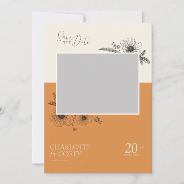 Sunset Floral Save The Date (Front)