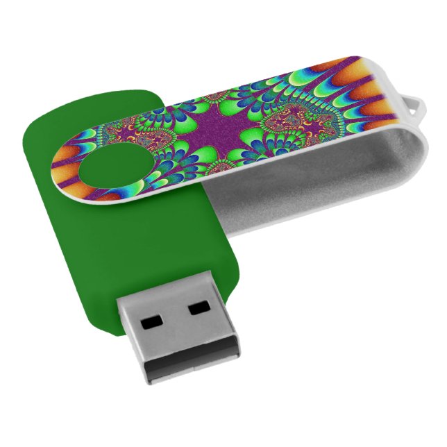Sunset Flower Flash Drive (Angled)