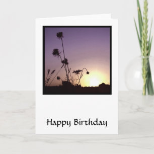 Sunset Flowers Card
