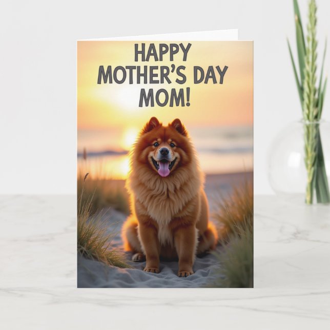 Sunset Fluff Happy Mothers Day Card (Front)