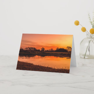 Sunset Folded Thank You Card