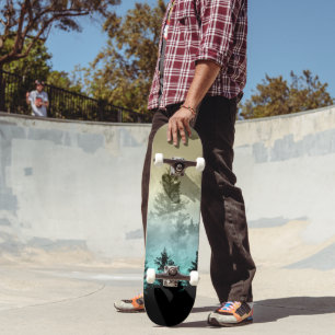 Sunset Forest Dream #2 #dreamy #wall #art Skateboard