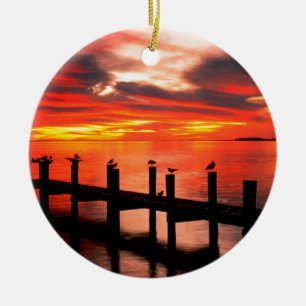 Sunset Fort Myers Prom Florida Ceramic Ornament