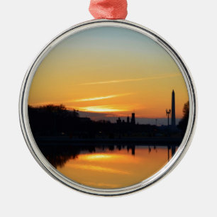 Sunset from Capitol Hill. Metal Ornament