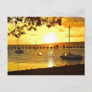 Sunset from Hayling Island Postcard
