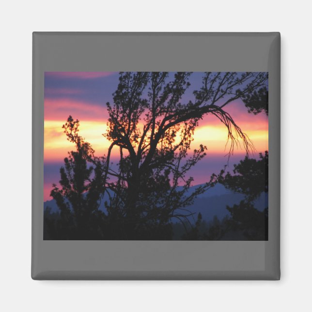 Sunset from Island Lakes Magnet (Front)