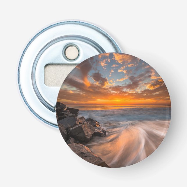 Sunset from Tamarach Beach Bottle Opener (Front)