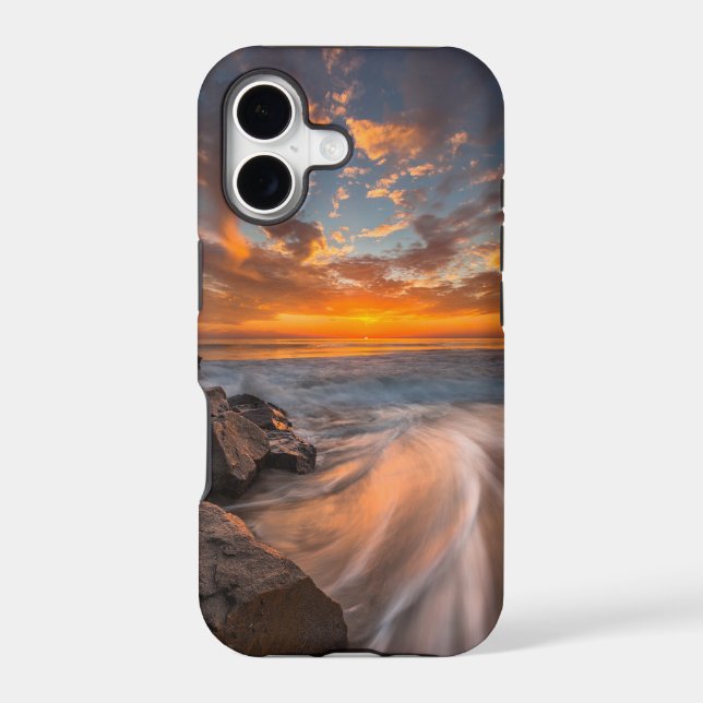 Sunset from Tamarach Beach Iphone Case (Back)