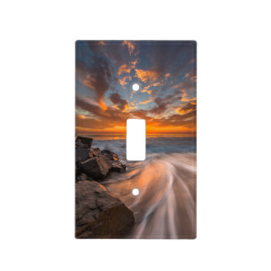 Sunset from Tamarach Beach Light Switch Cover