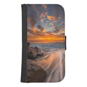 Sunset from Tamarach Beach Phone Wallet