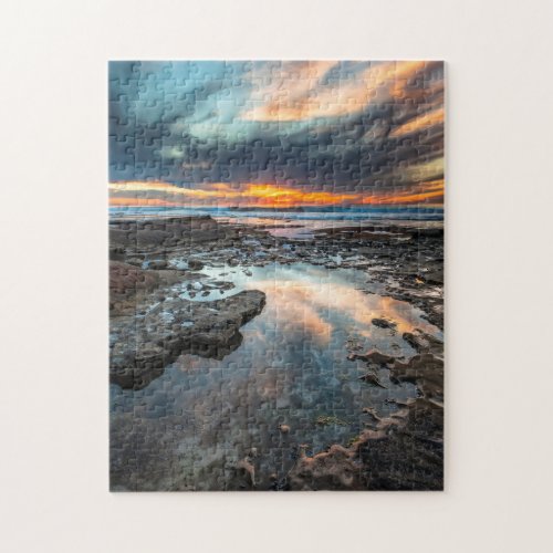 Sunset from the tide pools jigsaw puzzle