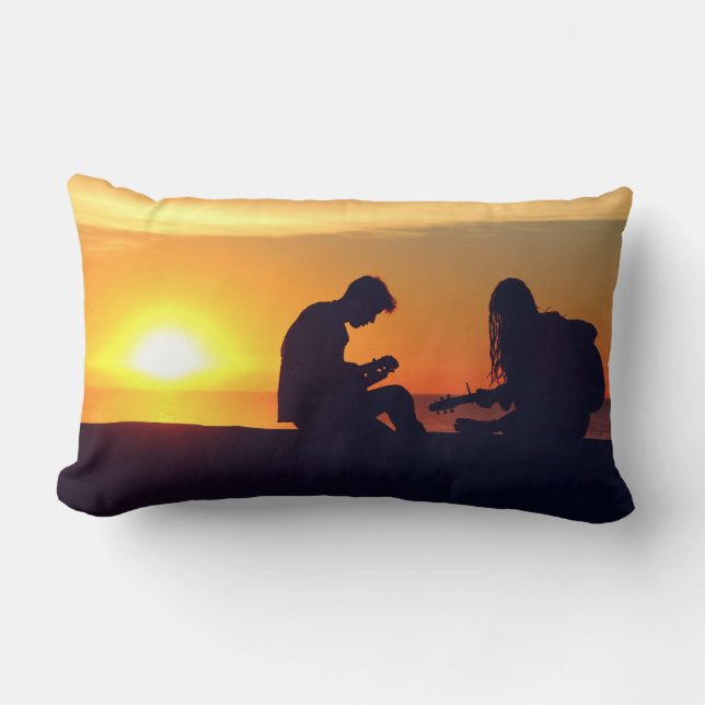 Sunset Fun throw pillow (Front)