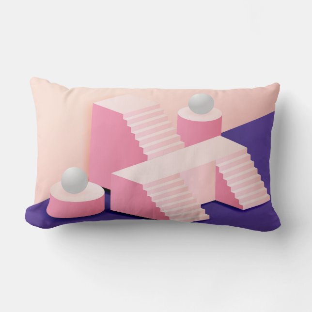 Sunset Fusion Throw Pillow (Front)