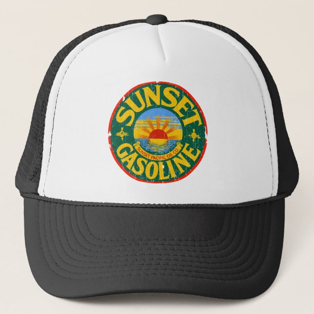 Sunset Gasoline Trucker Hat (Front)