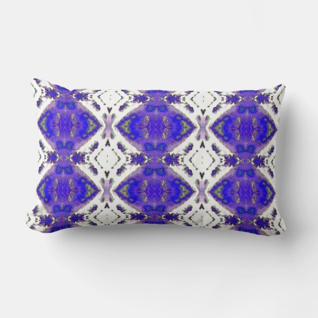 Sunset Geometric Pattern Lumbar Pillow (Front)