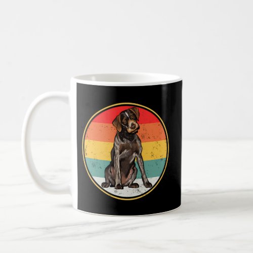 Sunset German Wirehaired Pointer Dog Coffee Mug