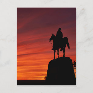 Sunset - Gettysburg National Park - Meade Memorial Postcard