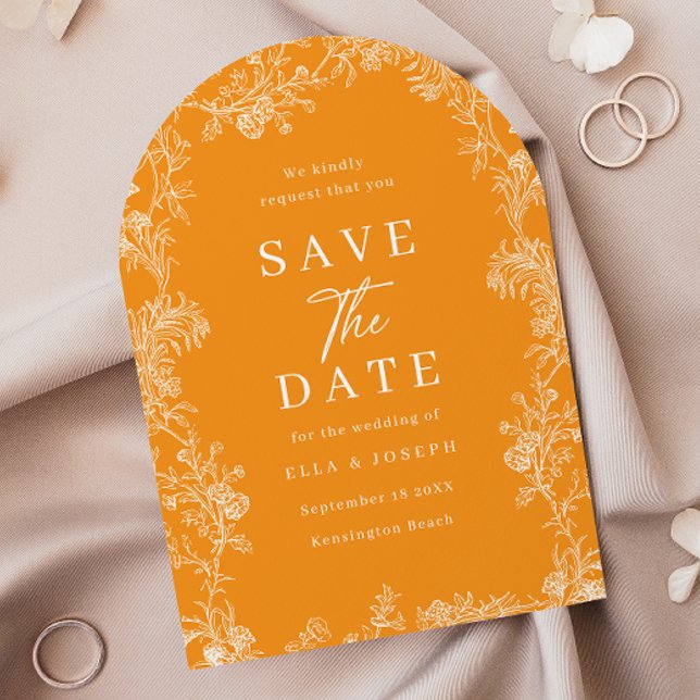 Sunset Glow Radiant Warm Wedding Save The Date (Creator Uploaded)