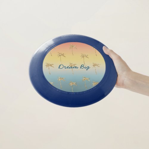 Sunset Gold Glitter Palm Trees Wham-O Frisbee