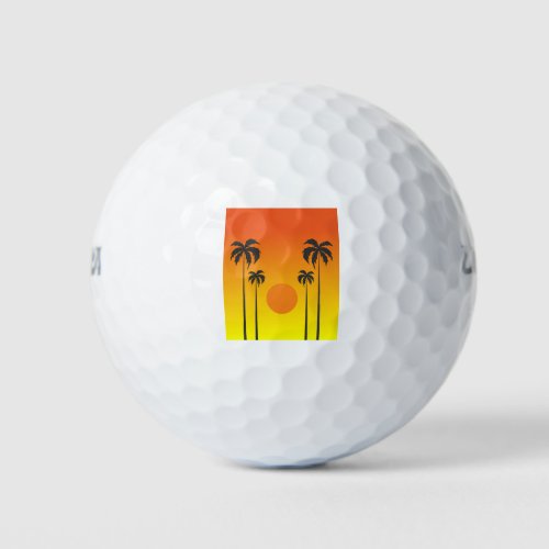 Sunset Golf Balls