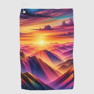 Sunset Golf Towel
