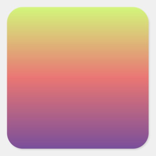 sunset gradient colors blur background square sticker