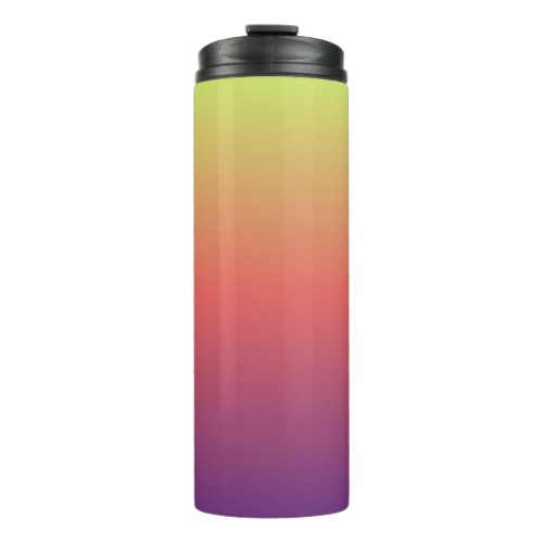 sunset gradient colors blur background thermal tumbler