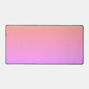 Sunset Gradient Desk Mat - Soft Pink & Gold
