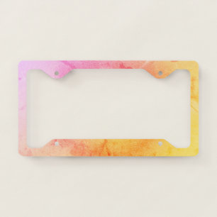 Sunset Gradient License Plate Frame