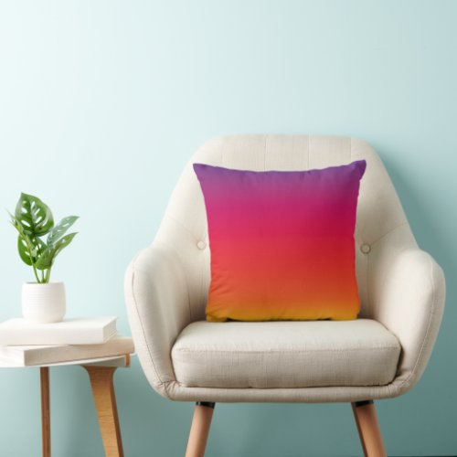 Sunset Gradient Throw Pillow